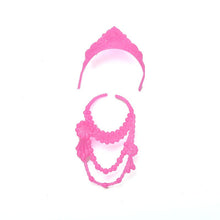 Accessoires Royaux pour Poupée Afro incluant couronne, collier, boucles d'oreilles, et nœud papillon, parfaits pour enrichir votre collection Afrobarbie-2