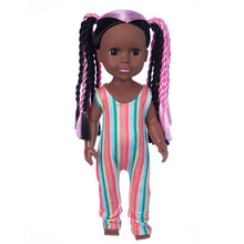 Afropoupée - Poupée noire Mila en maillot multicolore fashion