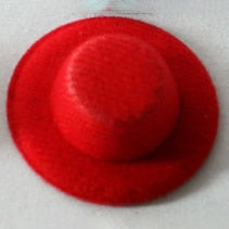 Chapeau magique pour Poupée Noire rouge