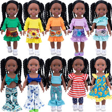 Afropoupée - Poupée noire Léna toutes les poupées ensemble